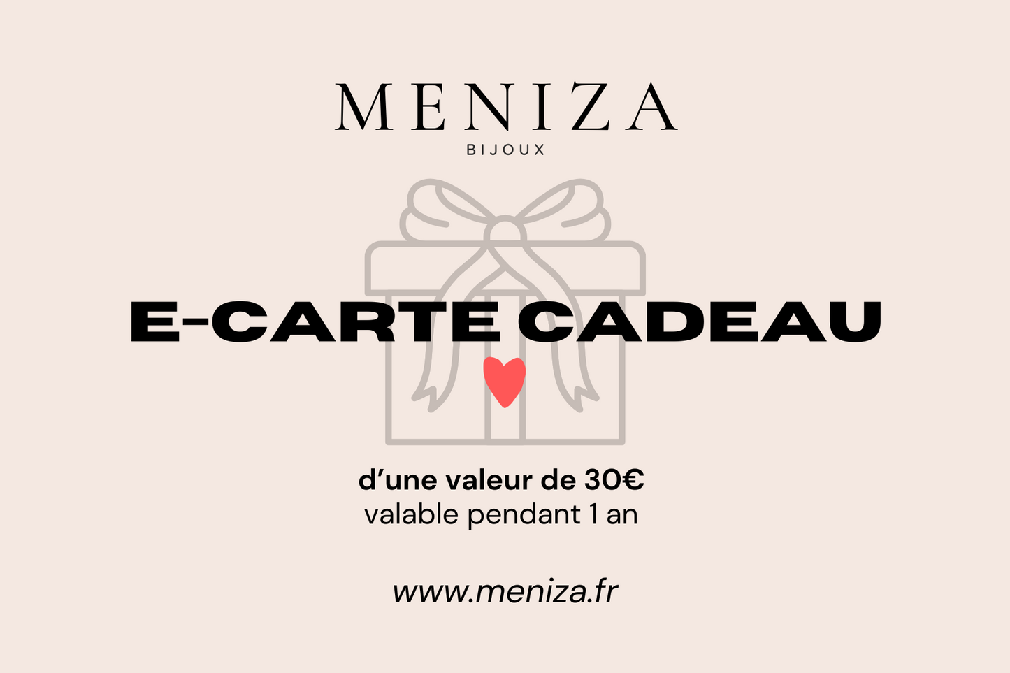 E-carte cadeau